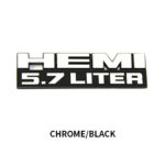 HEMI 5.7 LITER Emblem - CHROME/BLACK